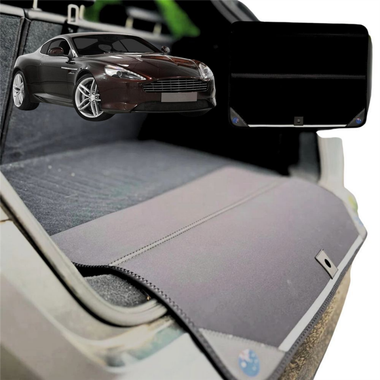Rear Cargo Boot Bumper Protector for Aston Martin DB9 2014 - 2016 - Standard (72 x 55) - Black