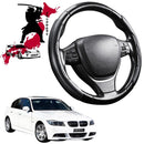 Black Samurai Segmented Steering Wheel Cover for BMW 3 Series 2005 - 2012 Sedan/Touring (E90 E91)-1