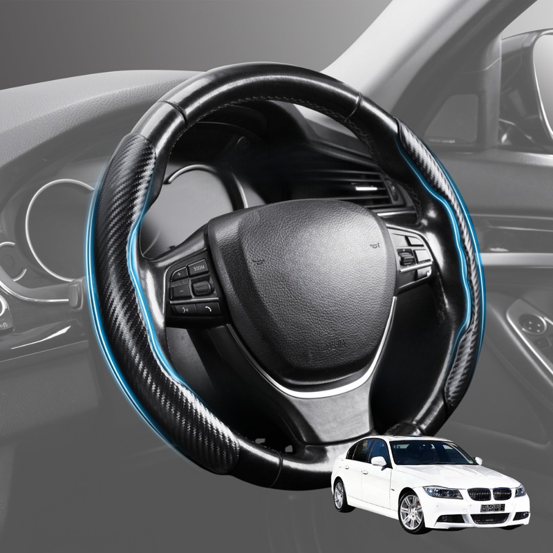 Segmented Steering Wheel Cover for BMW 3 Series 2005 - 2012 Sedan/Touring (E90 E91) - Universal Size