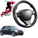 Black Samurai Segmented Steering Wheel Cover for MINI Cooper Convertible 2009 - 2015 (R57)-1