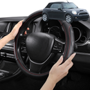 Steering Wheel Cover Pro Extra Layer for MINI Cooper Convertible 2009-2015 (R57) - Breathable & Anti-Slip - Circle 38 cm-1