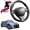 Black Samurai Segmented Steering Wheel Cover for MINI Cooper Convertible 2015 - Current (F57)-1