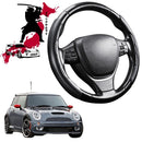 Black Samurai Segmented Steering Wheel Cover for MINI Cooper S Roadster 2006 - 2013 R50, R53, R56, R56 Facelift-1