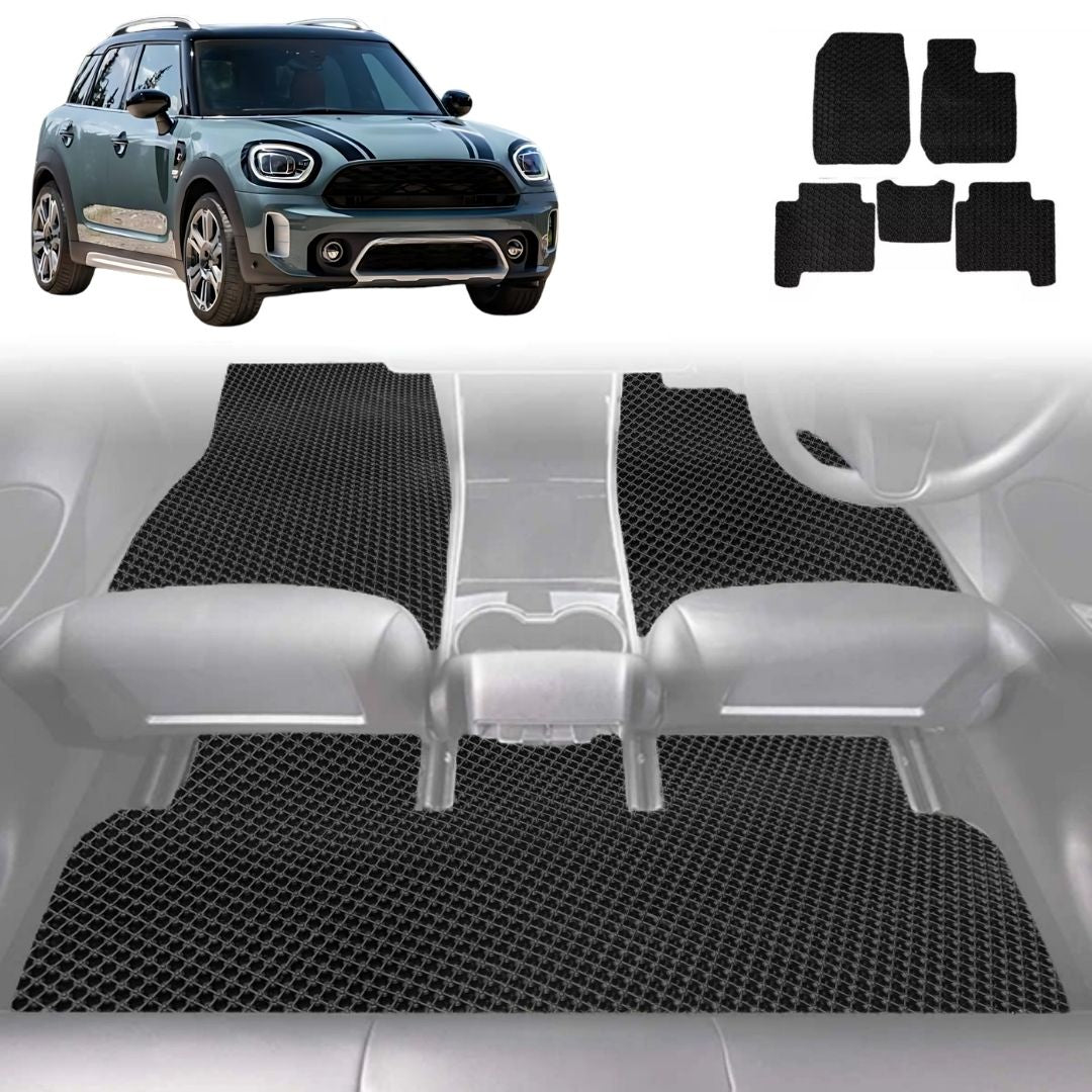 6D Diamond Car Floor Mats for MINI Countryman 2017 - 2023 (F60) - Custom-Fit Carpet Liner