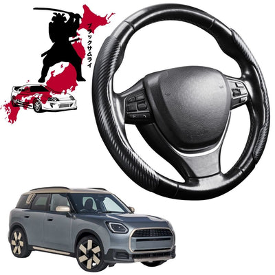 Black Samurai Segmented Steering Wheel Cover for MINI Countryman 2024 - Current (U25)