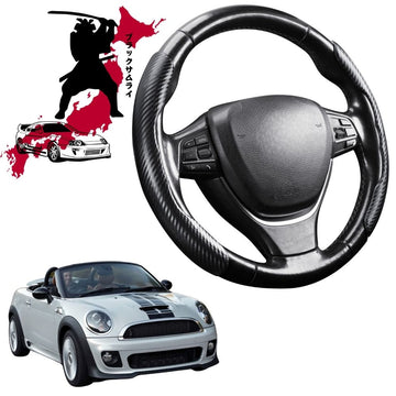 Black Samurai Segmented Steering Wheel Cover for MINI Coupe/Roadster 2012 - 2015