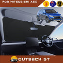 Front Windscreen Sun Shade for Mitsubishi ASX 2010 - Current (GA) - Standard 150 x 85 cm - Black-1