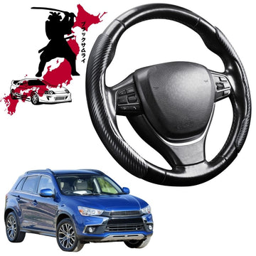 Black Samurai Segmented Steering Wheel Cover for Mitsubishi ASX 2010 - 2023 (GA)