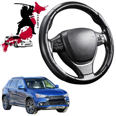 Black Samurai Segmented Steering Wheel Cover for Mitsubishi ASX 2010 - 2023 (GA)
