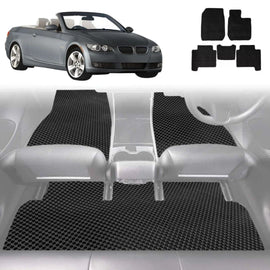 6D Diamond Car Floor Mats for BMW 3 Series 2005 - 2013 Coupe/Convertible (E92 E93) - Custom-Fit Carpet Liner