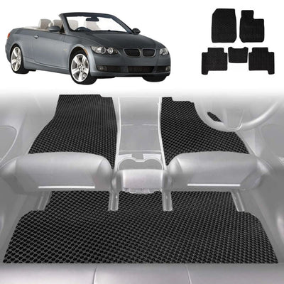 6D Diamond Car Floor Mats for BMW 3 Series 2005 - 2013 Coupe/Convertible (E92 E93) - Custom-Fit Carpet Liner