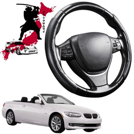 Black Samurai Segmented Steering Wheel Cover for BMW 3 Series 2005 - 2013 Coupe/Convertible (E92 E93)