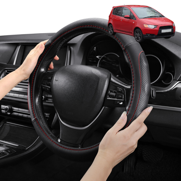 Steering Wheel Cover Pro Extra Layer for Mitsubishi Colt 2004-2012 - Breathable & Anti-Slip - Circle 38 cm