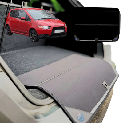 Rear Cargo Boot Bumper Protector for Mitsubishi Colt 2004 - 2012 - Standard (72 x 55) - Black