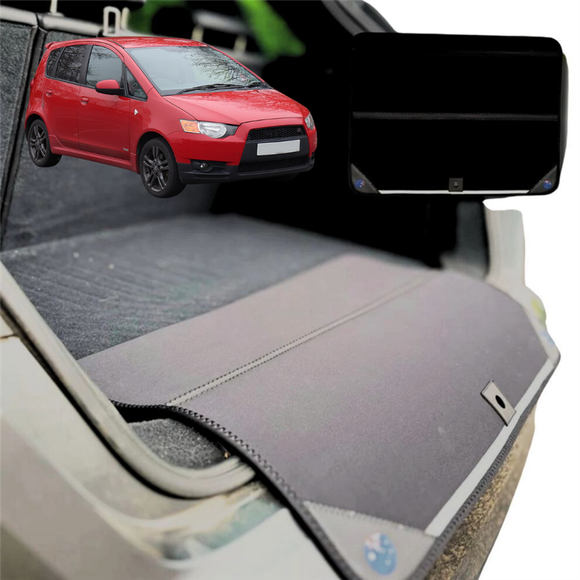 Rear Cargo Boot Bumper Protector for Mitsubishi Colt 2004 - 2012 - Standard (72 x 55) - Black