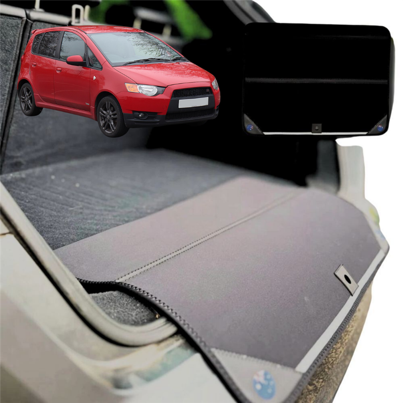 Rear Cargo Boot Bumper Protector for Mitsubishi Colt 2004 - 2012 - Standard (72 x 55) - Black