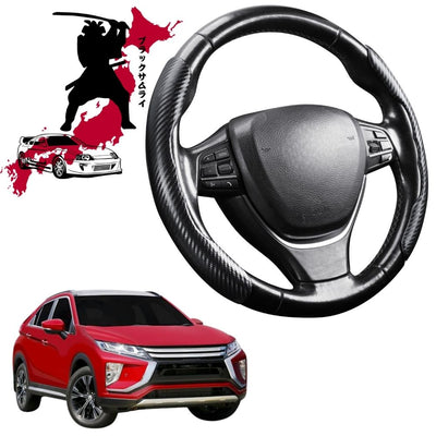 Black Samurai Segmented Steering Wheel Cover for Mitsubishi Eclipse Cross 2017 - Current YA