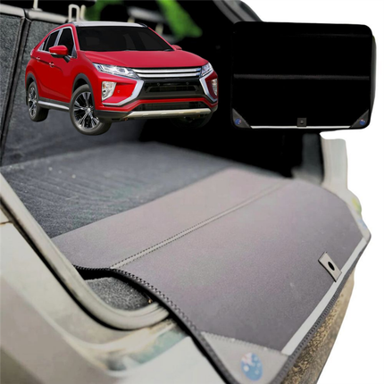 Rear Cargo Boot Bumper Protector for Mitsubishi Eclipse Cross 2017 - Current YA - XL (98 x 55) - Black