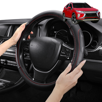 Steering Wheel Cover Pro Extra Layer for Mitsubishi Eclipse Cross 2017 - Current YA - Breathable & Anti-Slip - Circle 38 cm (Copy)