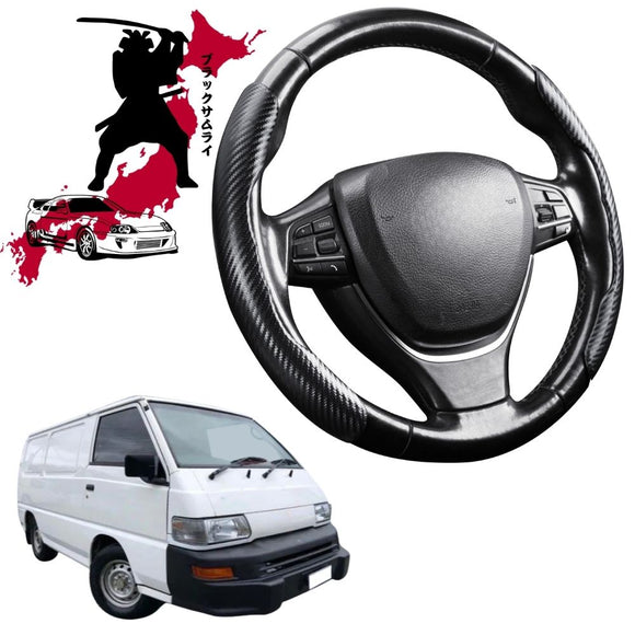 Black Samurai Segmented Steering Wheel Cover for Mitsubishi Express 1994 - 2005 (WA)