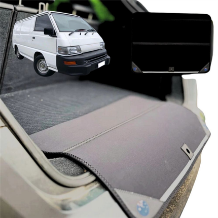 Rear Cargo Boot Bumper Protector for Mitsubishi Express 1994 - 2005 (WA) - Standard (72 x 55) - Black