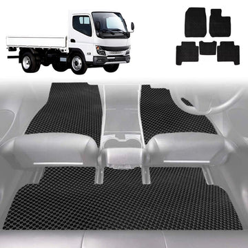6D Diamond Car Floor Mats for Mitsubishi Fuso Canter 2010 - Current (8th Gen) - Custom-Fit Carpet Liner