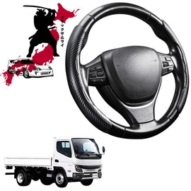 Black Samurai Segmented Steering Wheel Cover for Mitsubishi Fuso Canter 2010 - Current (8th Gen)