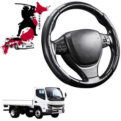 Black Samurai Segmented Steering Wheel Cover for Mitsubishi Fuso Canter 2010 - Current (8th Gen)