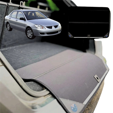 Rear Cargo Boot Bumper Protector for Mitsubishi Lancer 2003 - 2007 (CH) - Standard (72 x 55) - Black