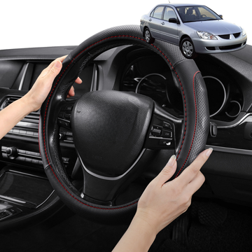 Steering Wheel Cover Pro Extra Layer for Mitsubishi Lancer 2003-2007 (CH) - Breathable & Anti-Slip - Circle 38 cm