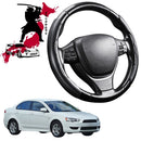Black Samurai Segmented Steering Wheel Cover for Mitsubishi Lancer 2007 - 2017 Auto (CJ)-1