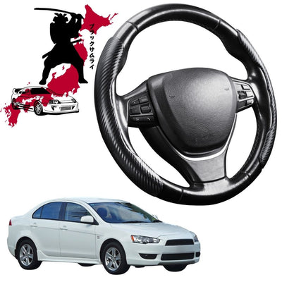 Black Samurai Segmented Steering Wheel Cover for Mitsubishi Lancer 2007 - 2017 Auto (CJ)