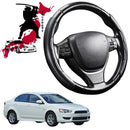 Black Samurai Segmented Steering Wheel Cover for Mitsubishi Lancer 2007 - 2017 Manual (CJ)-1