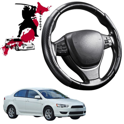 Black Samurai Segmented Steering Wheel Cover for Mitsubishi Lancer 2007 - 2017 Manual (CJ)