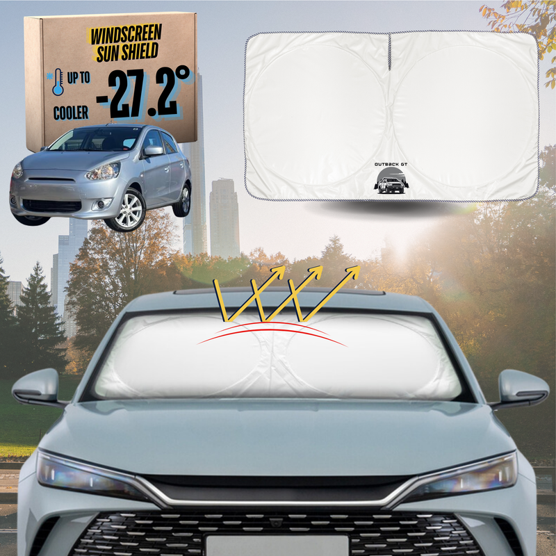 Front Windscreen Sun Shade for Mitsubishi Mirage 2012 - Current LA - Standard 150 x 85 cm