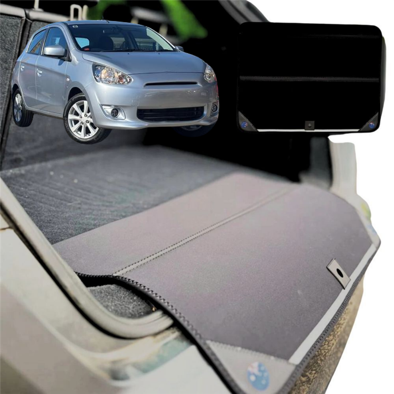 Rear Cargo Boot Bumper Protector for Mitsubishi Mirage 2012 - Current LA - Standard (72 x 55) - Black