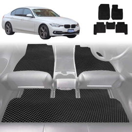 6D Diamond Car Floor Mats for BMW 3 Series 2011 - 2018 (F30 F31) - Custom-Fit Carpet Liner
