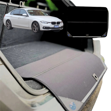 Rear Cargo Boot Bumper Protector for BMW 3 Series 2011 - 2018 (F30 F31) - Standard (72 x 55) - Black