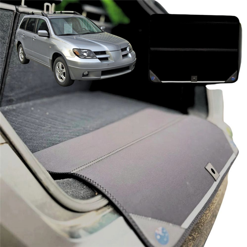 Rear Cargo Boot Bumper Protector for Mitsubishi Outlander 2003 - 2006 (CU/ZE/ZF) - Standard (72 x 55) - Black