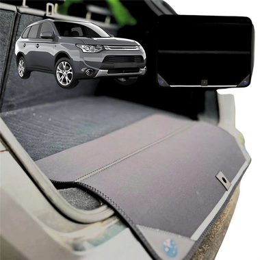 Rear Cargo Boot Bumper Protector for Mitsubishi Outlander 2006 - 2012 (CW/ZG/ZH) - XL (98 x 55) - Black