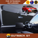 Front Windscreen Sun Shade for Mitsubishi Outlander 2012 - 2018 (ZJ/ZK/ZL) - Standard 150 x 85 cm - Black-1