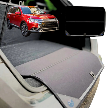 Rear Cargo Boot Bumper Protector for Mitsubishi Outlander 2012 - 2018 (ZJ/ZK/ZL) - XL (98 x 55) - Black