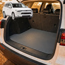 6D Diamond Car Boot Cargo Mat for Mitsubishi Outlander 2018 - 2021 (ZJ/ZK/ZL) - Heavy Duty Carpet Liner - All-Weather Resistance - Easy to use - Odorless Material - Black & Grey-14