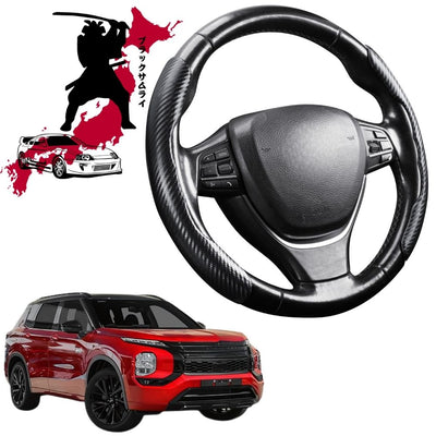 Black Samurai Segmented Steering Wheel Cover for Mitsubishi Outlander 2022 - Current (ZM)