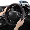 Steering Wheel Cover Pro Extra Layer for Mitsubishi Pajero 2000-2006 (NM NP) - Breathable & Anti-Slip - Circle 38 cm-1