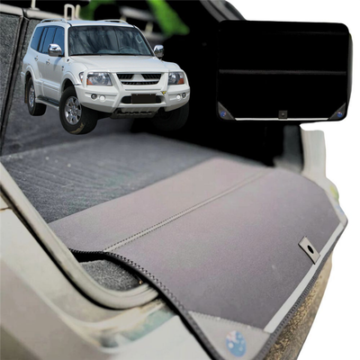 Rear Cargo Boot Bumper Protector for Mitsubishi Pajero 2000 - 2006 (NM NP) - Standard (72 x 55) - Black