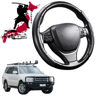 Black Samurai Segmented Steering Wheel Cover for Mitsubishi Pajero 2006 - 2021 (NS/NT/NW/NX)