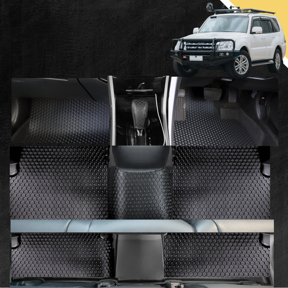 6D PRO Car Floor Mats for Mitsubishi Pajero 2006 - 2021 (NS/NT/NW/NX)