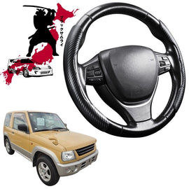 Black Samurai Segmented Steering Wheel Cover for Mitsubishi Pajero Mini 1998 - 2012 (H53A/H58A)