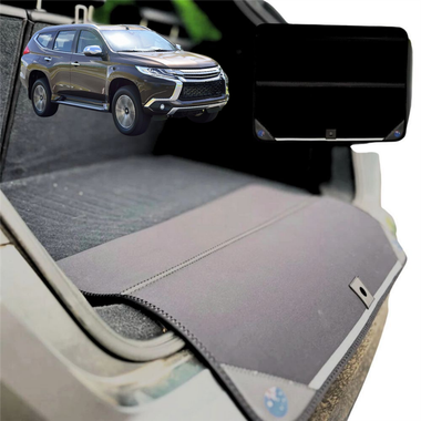 Rear Cargo Boot Bumper Protector for Mitsubishi Pajero Sport 2015 - Current (KR/KS/QE/QF) - XL (98 x 55) - Black